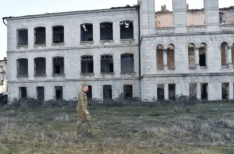 Türkiye, Azerbaycan ve Gürcistan savunma bakanları Şuşa’da buluştu. Arşiv fotoğrafı.